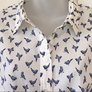 Bluebird Print Tommy Hilfiger Button Up